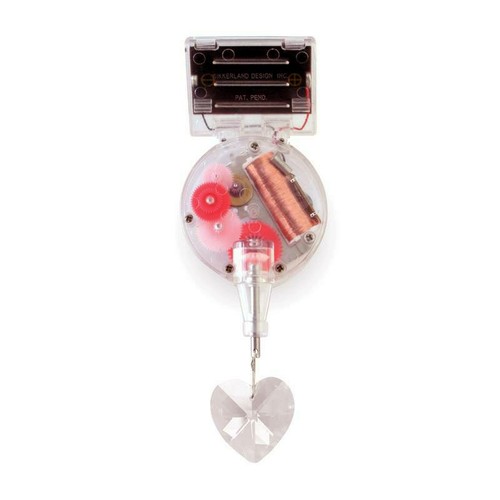 Solar powered crystal heart - crystal,