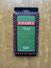 Vintage Magnetic Pocket Travel Scrabble Board Game Set 1992 Complete used