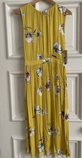 Zara Open Back Yellow Viscose