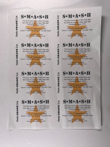 Radio smash flyer - smash, dj's