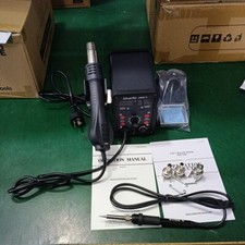 Silverflo 750W 8586D-II Soldering Iron Station Hot Air Gun 2 in 1 Rework Station