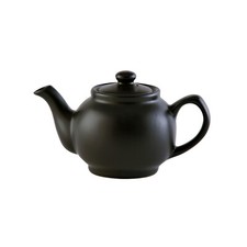 Stoneware Teapot  Matt Black 2