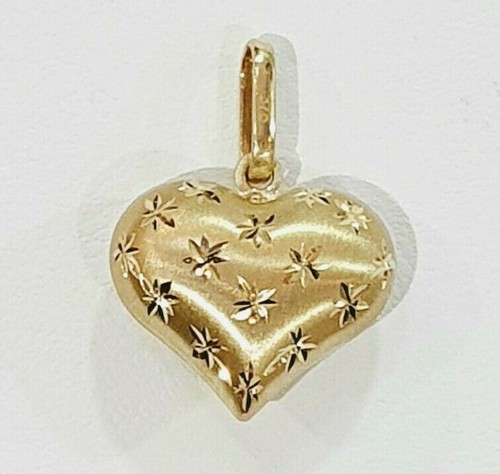 Heart pendant 9ct gold - gold,