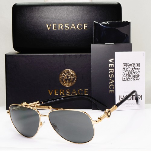 Versace sunglasses black gold - sunglasses,