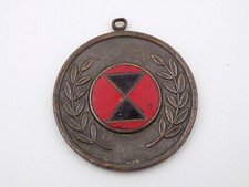 Original WWII US Army 7th Division Watch FOB Medallion