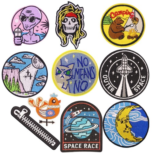 Embroidered iron patches - embroidered,