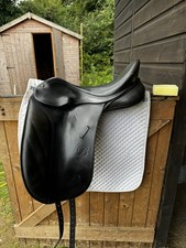 Dressage Saddle 17” Bates Caprilli with adjustable gullet