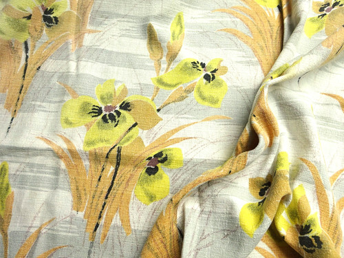 Vintage 1950s barkcloth - vintage,