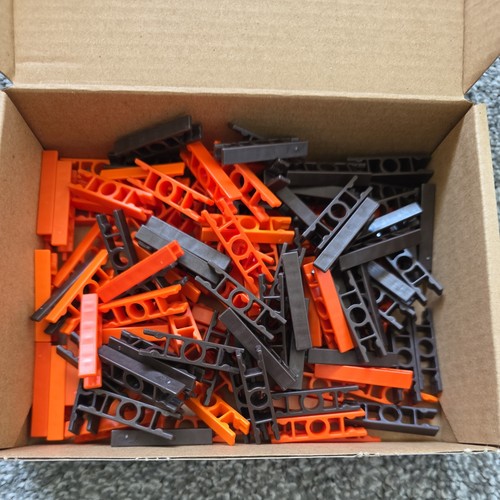 Nex orange brown straight - k'nex, orange/brown