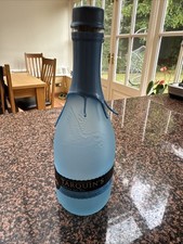 Collectable Empty Cornish Craft Tarquins Gin Bottle Upcycle 70cl Blue Glass