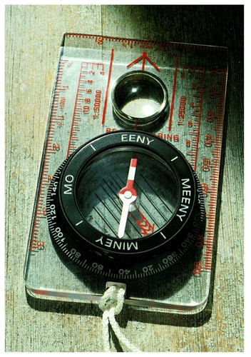 Vintage postcard orienteering - vintage,