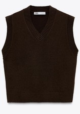 ZARA PLAIN KNIT SLEEVELESS