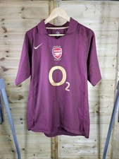 Rare Original Arsenal Redcurrant 2005/2006 Highbury Home Shirt MEDIUM NIKE 