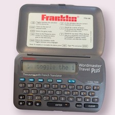 Franklin Wordmaster Travel Plus TTQ-106 English To French Translator