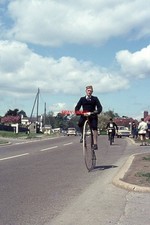 PHOTO  1963 BOLNEY SUSSEX A PENNY FARTHING CYCLE ON THE A23 VETERAN CYCLES WITH