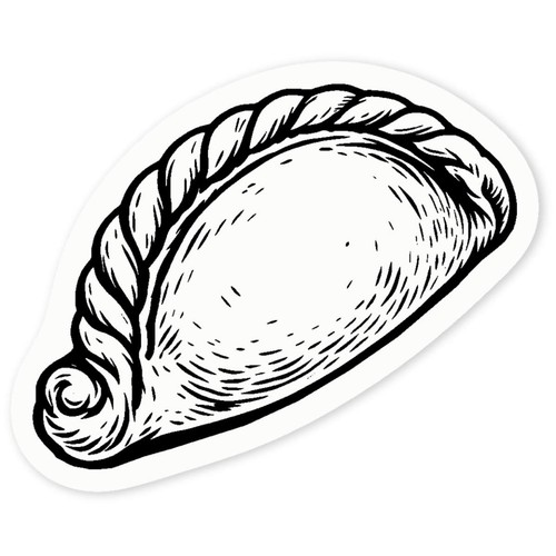 Cornish pasty clear - 'cornish, vinyl