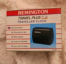 Remington travel plus traveller clock, vintage Gift From Malaysia Airlines. NIB