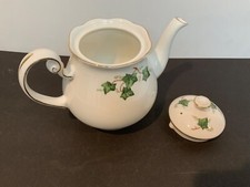 Colclough ‘Ivy Leaf’ Bone China Tea Pot w lid - damaged