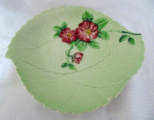 Carlton ware leaf with roses - ware,