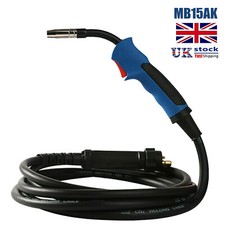 MAG MIG Welding Torch MB15AK Euro EU Connector 4M Gun Gas Conversion for Welder