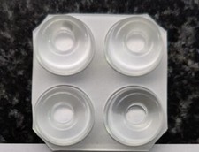 4 x Vibration Isolation Gel Pads / FEET (CLEAR) FOR Satellite & Cable Boxes