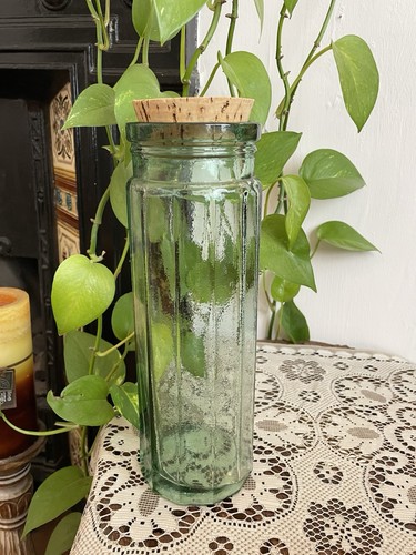 Retro green glass spaghetti - retro,