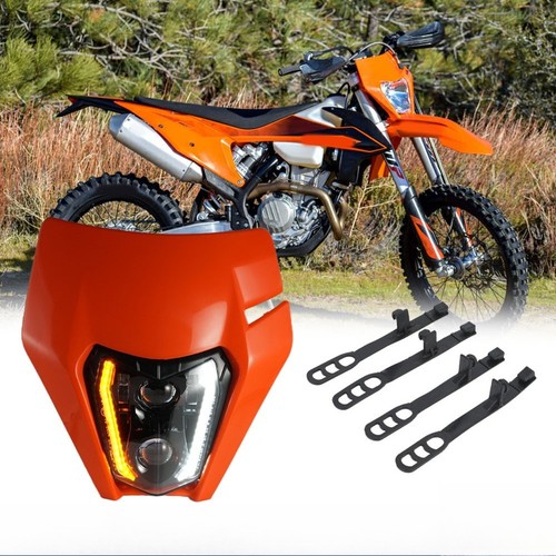 Led headlights orange mask - w/orange,