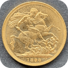 1898  Gold Sovereign