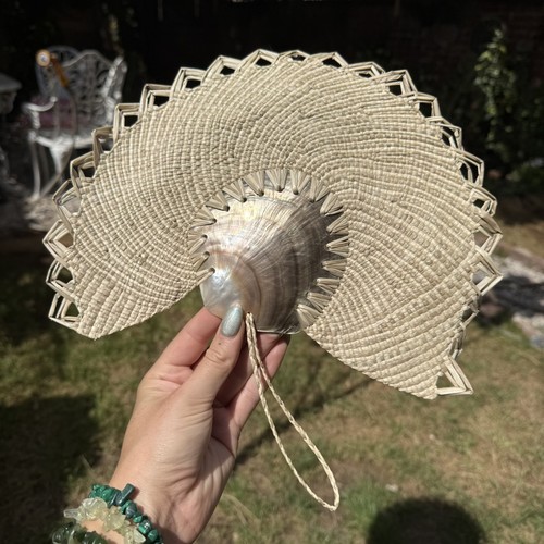 Vintage hand fan pau - vintage,