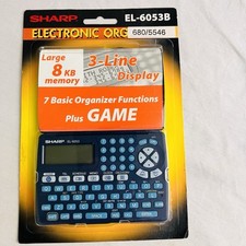 Sharp Electronic Organizer EL-6053B 8KB Multi-Language New Old Stock