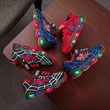 Kids Spiderman Light Up Shoes
