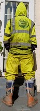 yellow HI VIS work safety vest