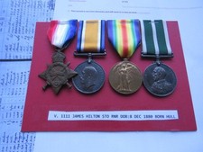WW1 MEDAL TRIO & LS & GC MEDAL