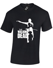 4 W D CHARACTERS MENS T SHIRT WALKING DIXON DEAD DARYL GRIMES MICHONNE S - 5XL
