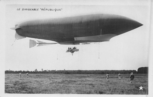 Postcard aviation airship - postcard,