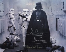 JAMES EARL JONES and DAVE PROWSE - Star Wars (Beckett) GENUINE SIGNED AUTOGRAPH