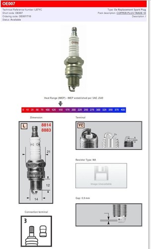 Champion motorcycle plug for - champion,