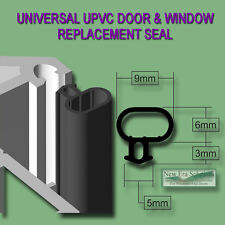 UNIVERSAL BLACK SEAL UPVC DOOR WINDOW DOUBLE GLAZING REPLACEMENT RUBBER GASKET