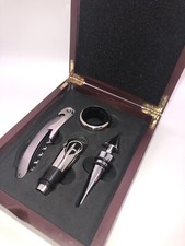 New Mahogany Boxed Barware