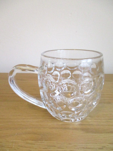 Vintage glass tankard - glass, mug