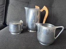 Picquot Ware 1950s Vintage Tea Set Teapot, Coffee Pot, Milk Jug, Sugar Bowl(b7)