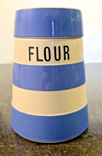 Green cornishware flour - green,