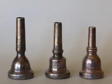 3 Vintage Brass Silver Plated