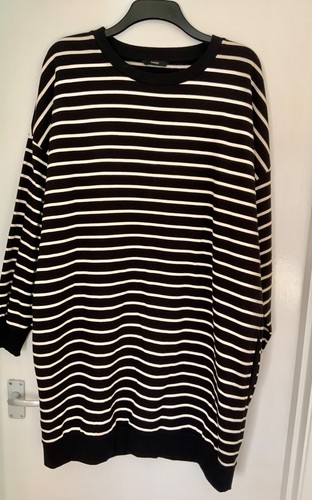 Asda black and - white, striped