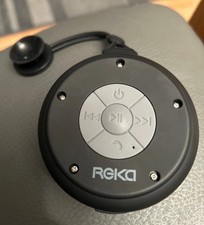 REKA Quesh Black Splash Proof Bluetooth Wireless Portable Shower Speaker
