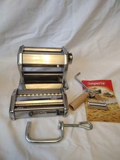 Imperia ‘Dal 1932’ Italian Chrome Silver Pasta Maker Machine with Instructions