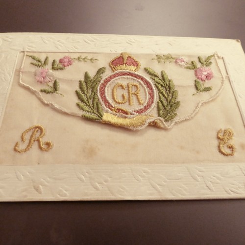 Wwi embroidered silk - embroidered,