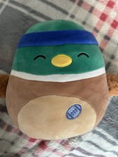 Squishmallow Avery The Mallard With Rugby Ball