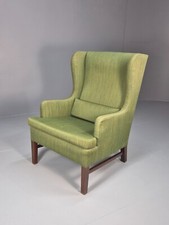 Vintage Danish Wing Back Lounge Chair 1960s Green Mid Century Retro  EB9652 MNOR