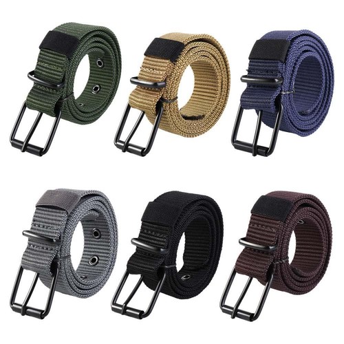 Mens belt canvas metal buckles - belt,